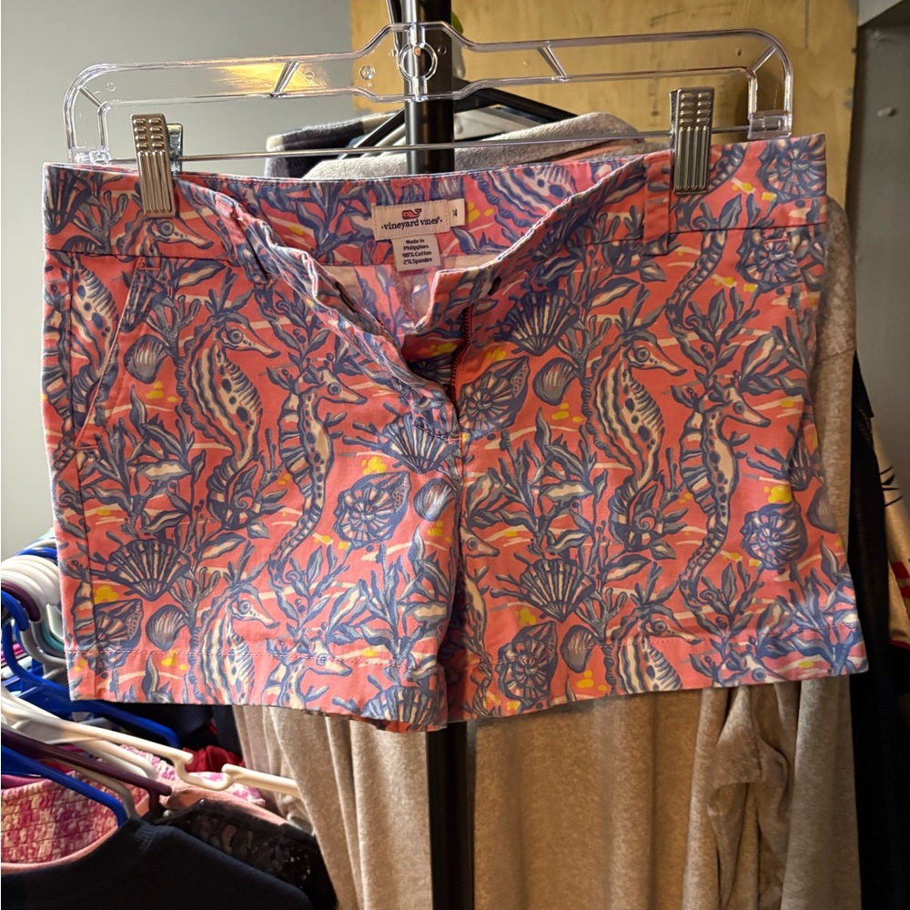 Vineyard Vines Pink and Blue Patterned Shorts